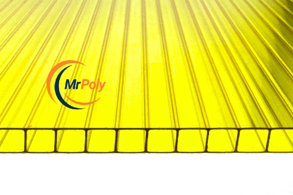 ورق پلی کربنات دوجداره رنگی